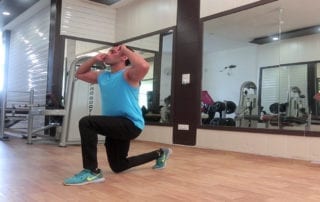 Lunges body weight alternating