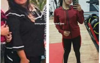 weight loss female before and after picture