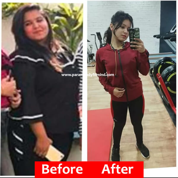 weight loss female before and after picture
