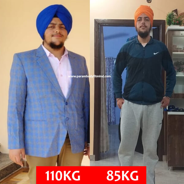 weight loss before and after indian