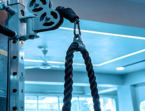 Home Gym Cable Machine Dumbbells barbell Workout